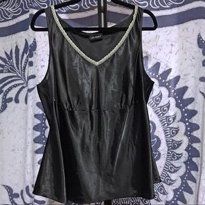 Lane Bryant Black Satin Camisole 22 24
